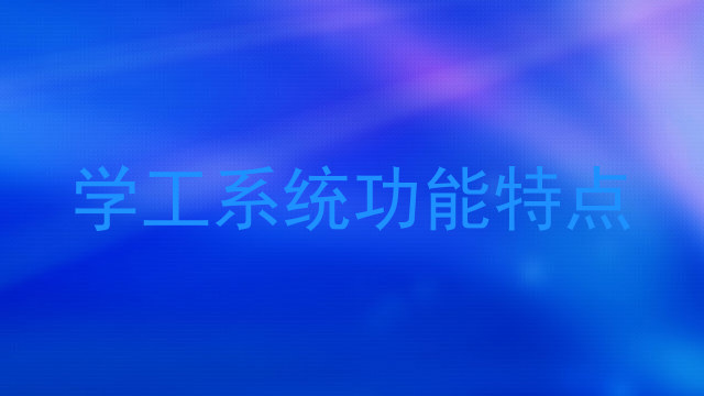 学工系统功能特点