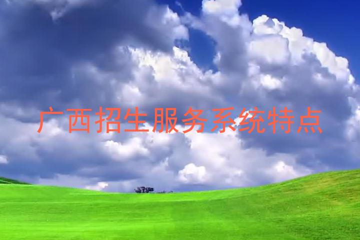 广西招生服务系统特点