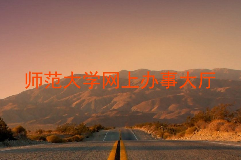 师范大学网上办事大厅