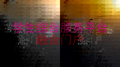学生综合服务平台|融合门户