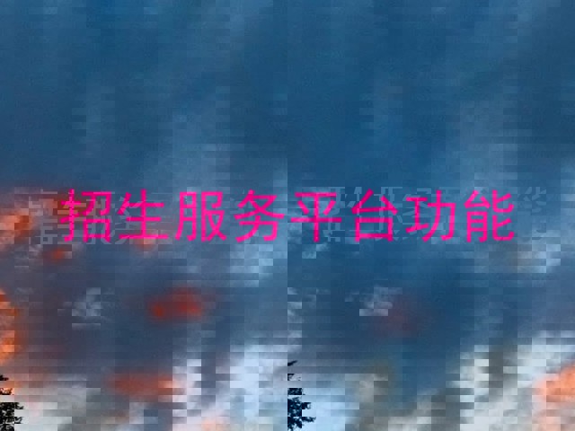 招生服务平台功能