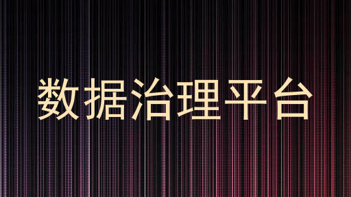 数据治理平台