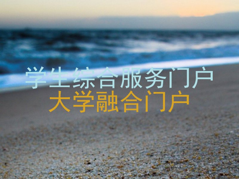 学生综合服务门户|大学融合门户