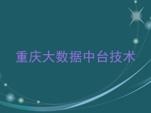 重庆大数据中台技术