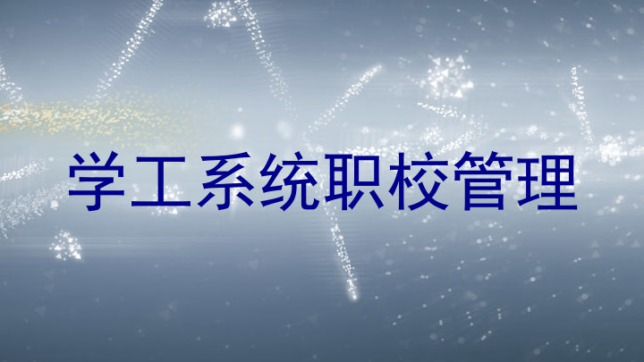 学工系统职校管理