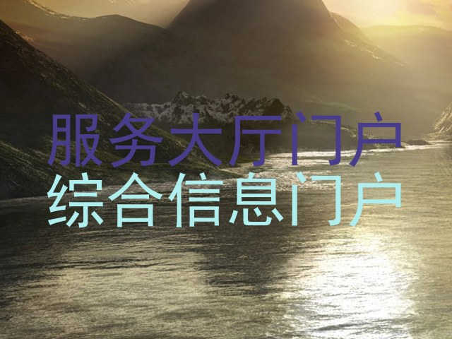 服务大厅门户|综合信息门户