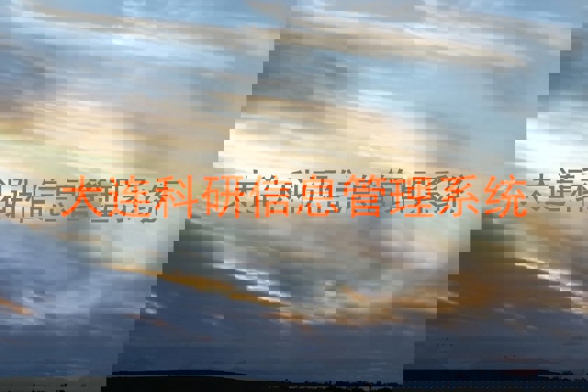大连科研信息管理系统