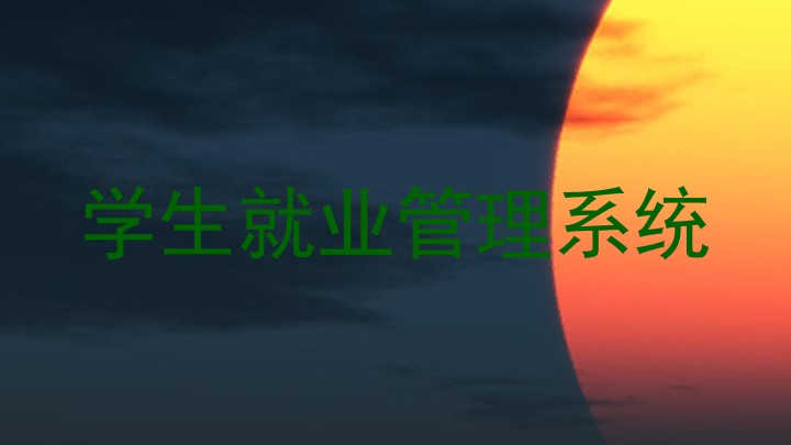 学生就业管理系统