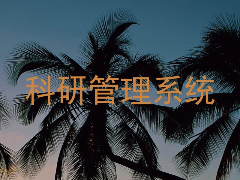 科研管理系统