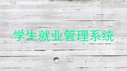 学生就业管理系统