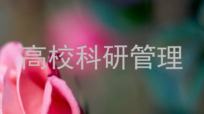 高校科研管理