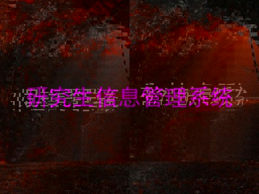 研究生信息管理系统