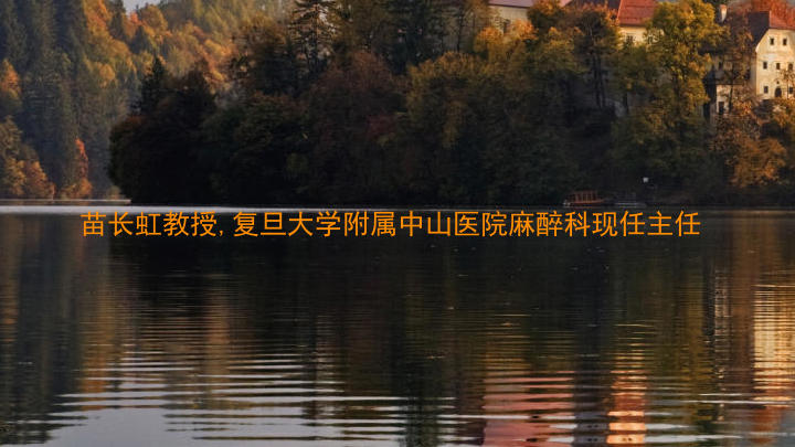 苗长虹教授,复旦大学附属中山医院麻醉科现任主任