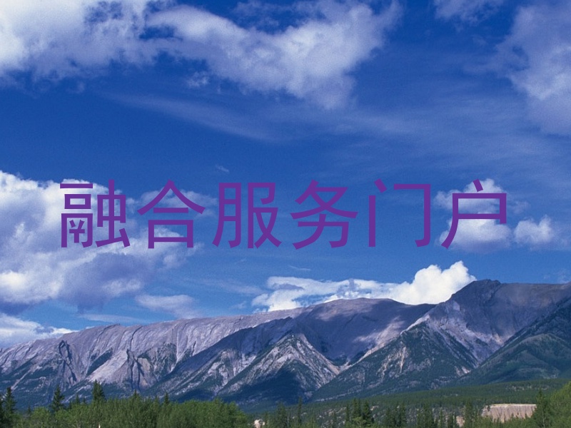 融合服务门户