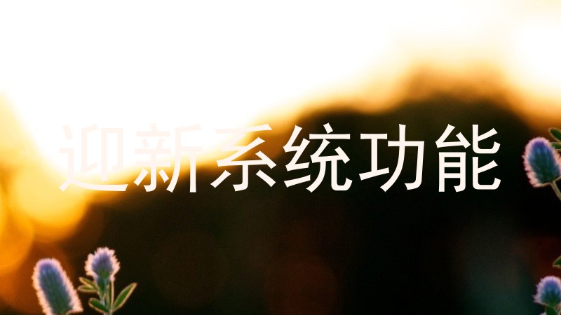 迎新系统功能