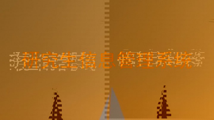 研究生信息管理系统