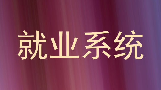 就业系统