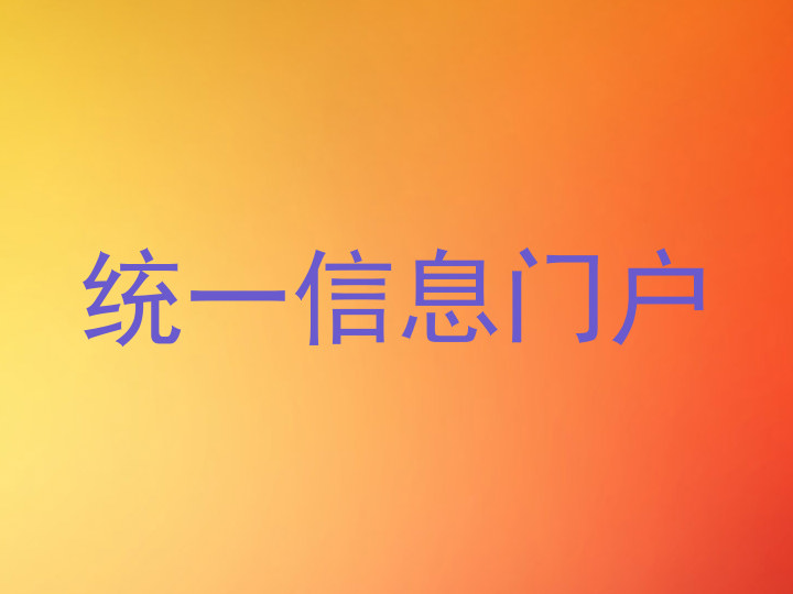 统一信息门户
