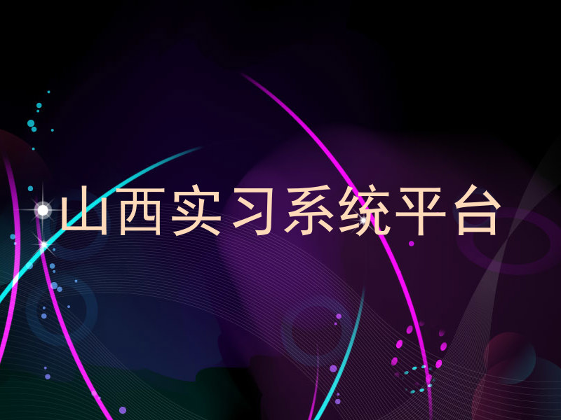 山西实习系统平台