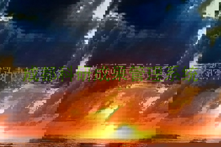 成都科研成果管理系统