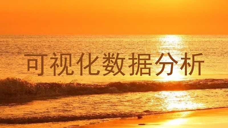 可视化数据分析