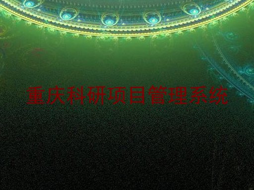 重庆科研项目管理系统