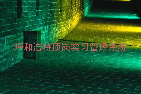 呼和浩特顶岗实习管理系统