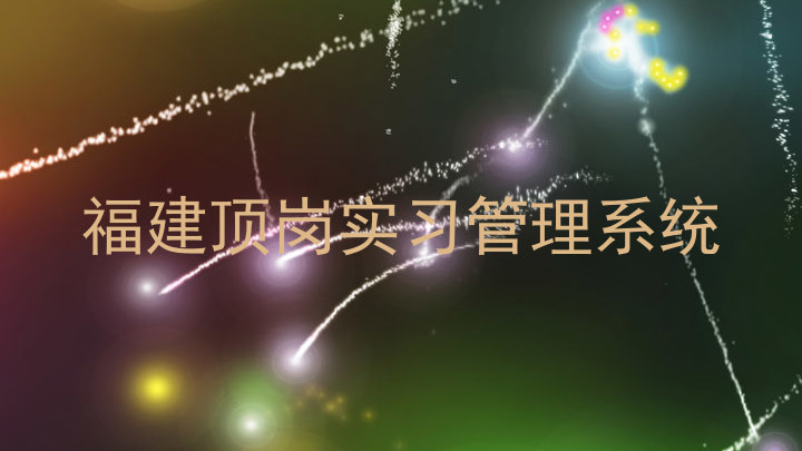 福建顶岗实习管理系统