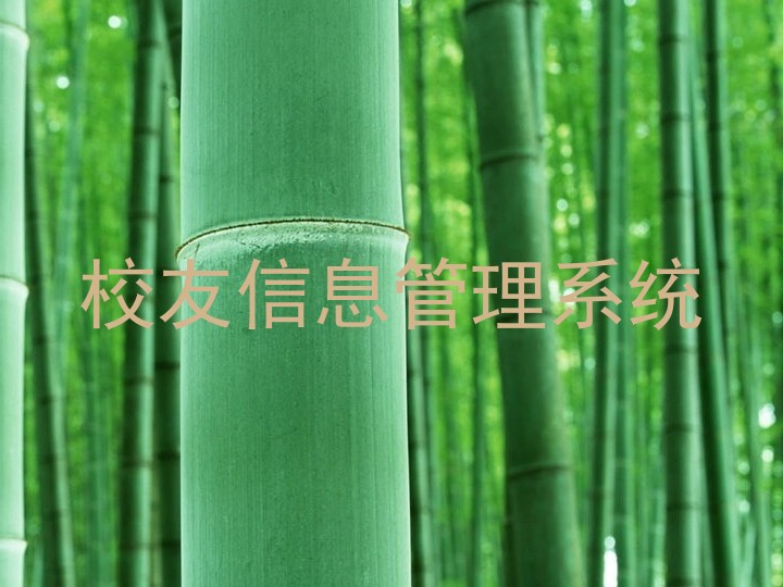 校友信息管理系统