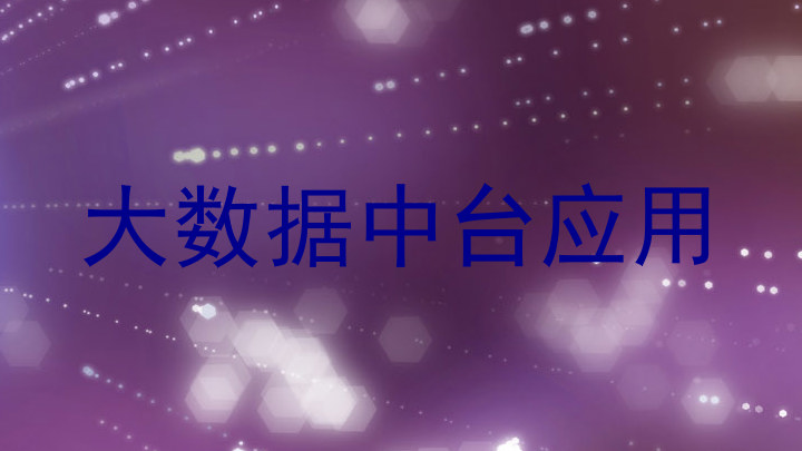 大数据中台应用