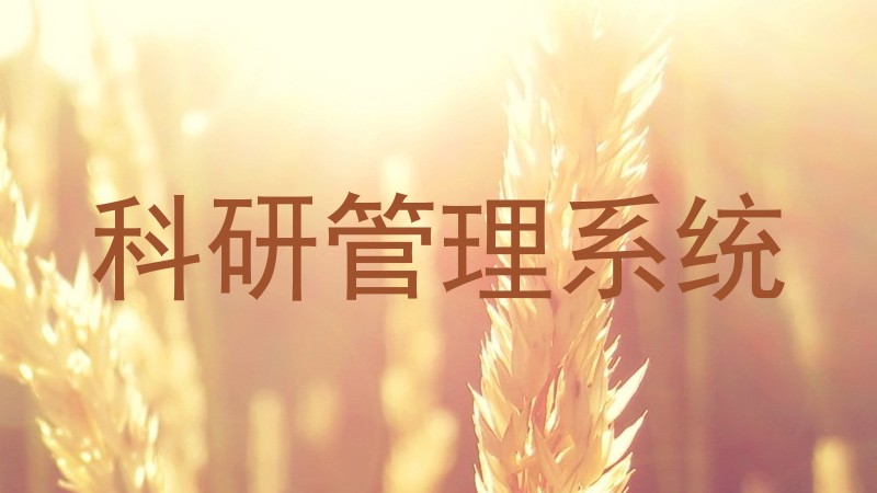 科研管理系统