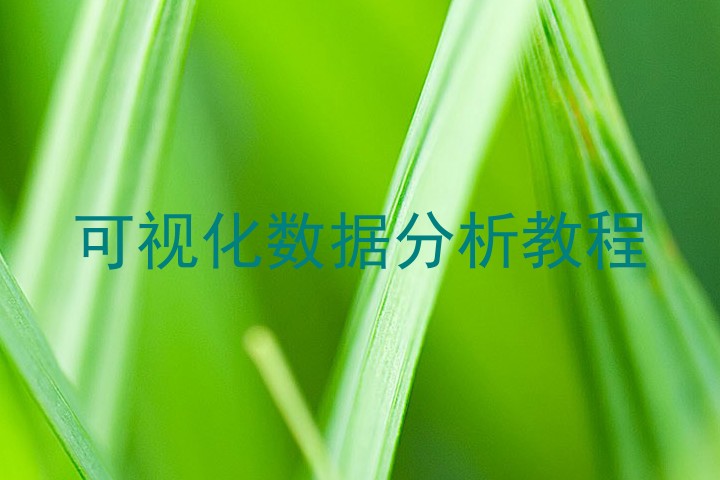 可视化数据分析教程