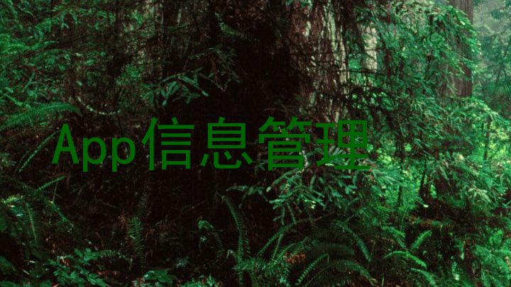 App信息管理