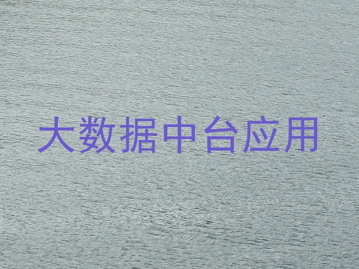 大数据中台应用