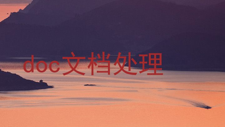 doc文档处理