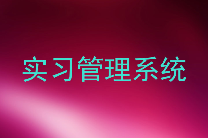 实习管理系统