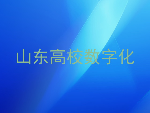 山东高校数字化