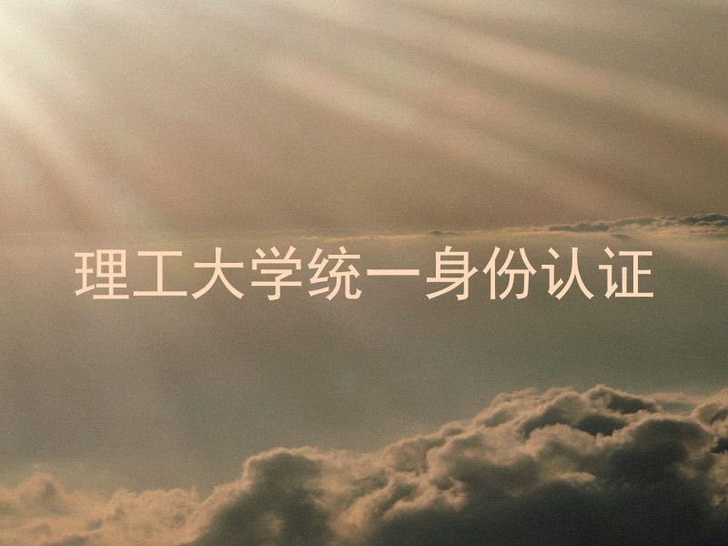 理工大学统一身份认证