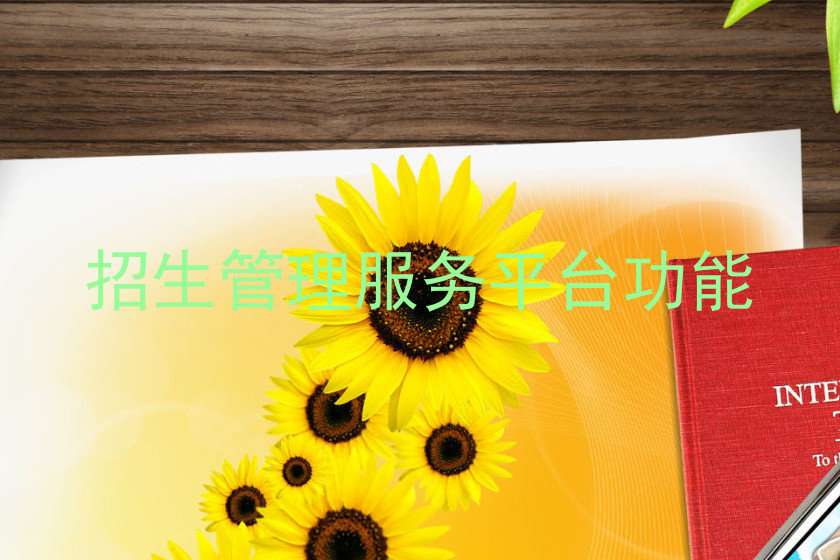 招生管理服务平台功能