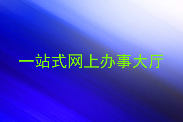 网上办事大厅