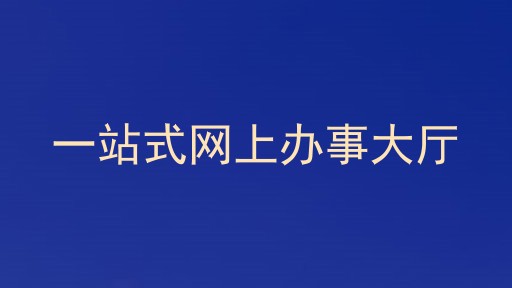 网上办事大厅