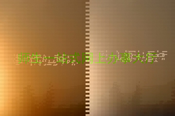 师生一站式网上办事大厅
