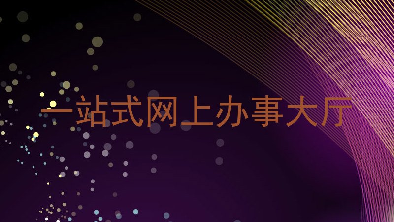 一站式网上办事大厅