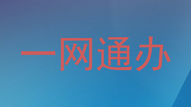 一网通办