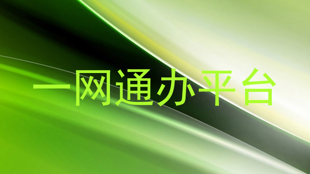 一网通办平台