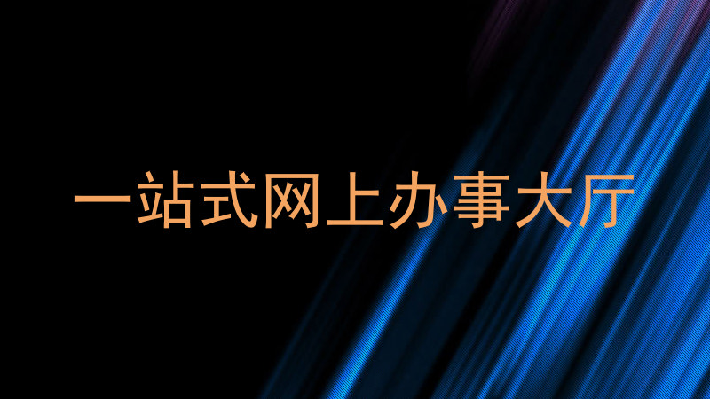 一站式网上办事大厅