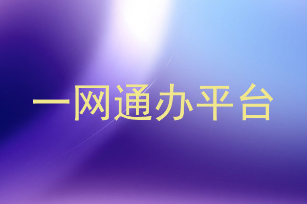 一网通办平台