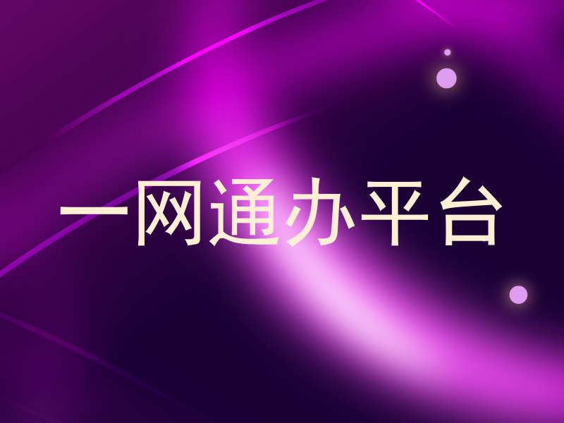 一网通办