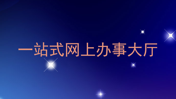 一站式网上办事大厅