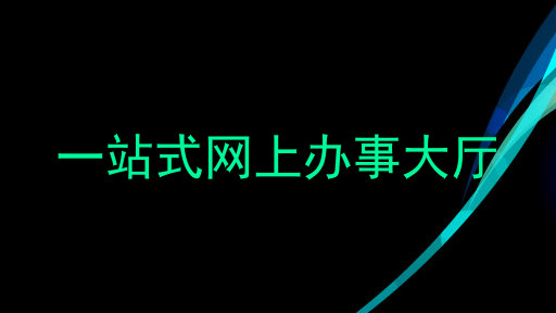 一站式网上办事大厅